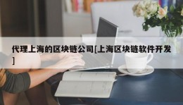 代理上海的区块链公司[上海区块链软件开发]